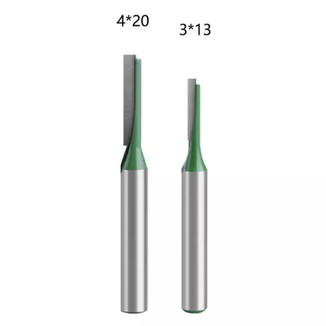 Bit de routeur droit simple double flûte usiné avec précision pour une coupe