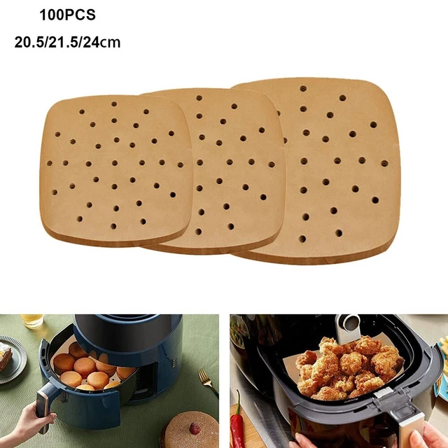 Sartenes para pasteles de alta calidad para vaporizadores de bambú papel de silicona freidora de aire papel