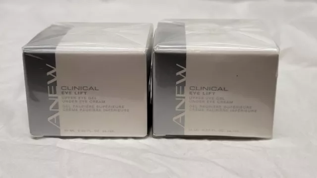 2 NIB New Avon Anew Clinical Eye Lift - Upper Eye Gel