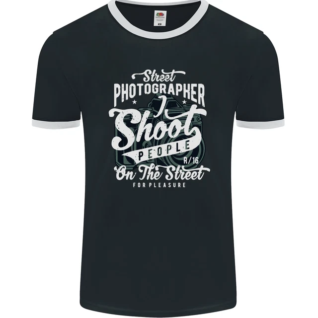 Street Photographer Photography Funny Mens Ringer T-Shirt FotL