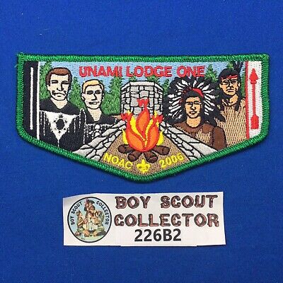 Boy Scout OA Unami Lodge 1 2006 NOAC Order Of The Arrow Pocket Flap Patch