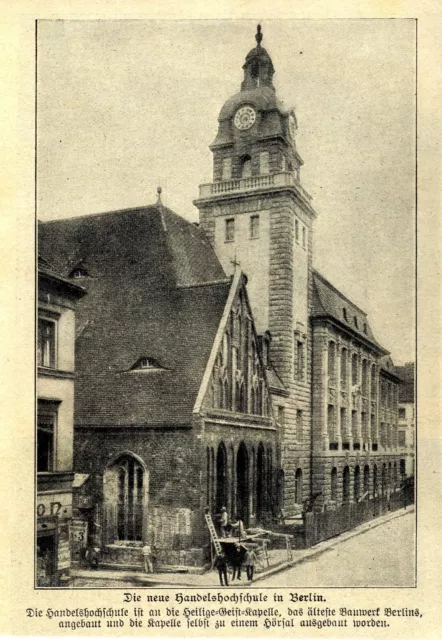 Die neue Handelshochschule in Berlin Historische Aufnahme von 1906