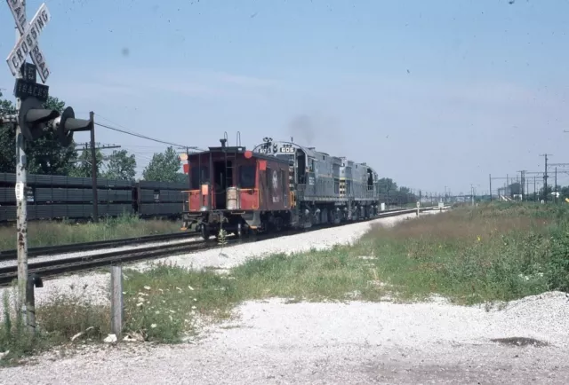 BRC BELT RAILWAY OF CHICAGO IL Railroad Train Locomotive Caboose '75 Photo Slide