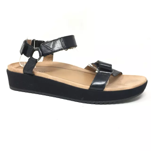 Vionic Kayan Sandals Shoes Women's Size 10 US/42 EU Black Leather Adjustable