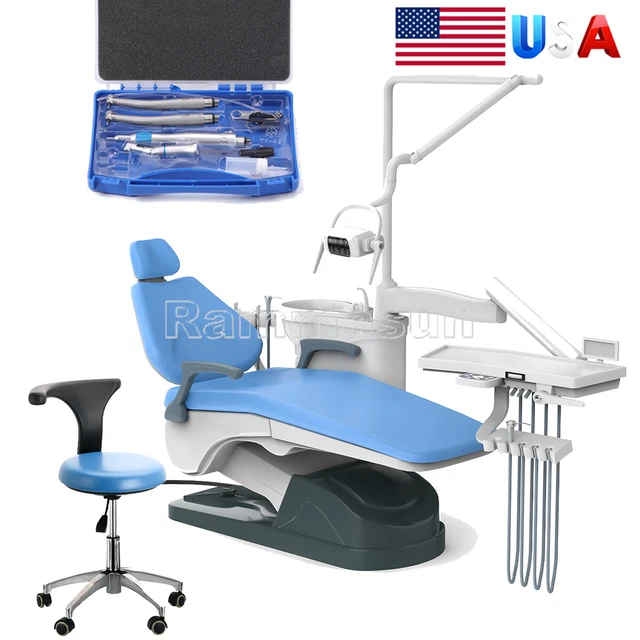 Dental Exam Chair Computer Controlled Hard Leather/NSK Style Handpiece 1Set