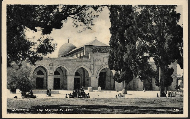 Jerusalem, Israel - Mosque El Aksa (Al-Aqsa Mosque Temple Mount) RP c.1950s