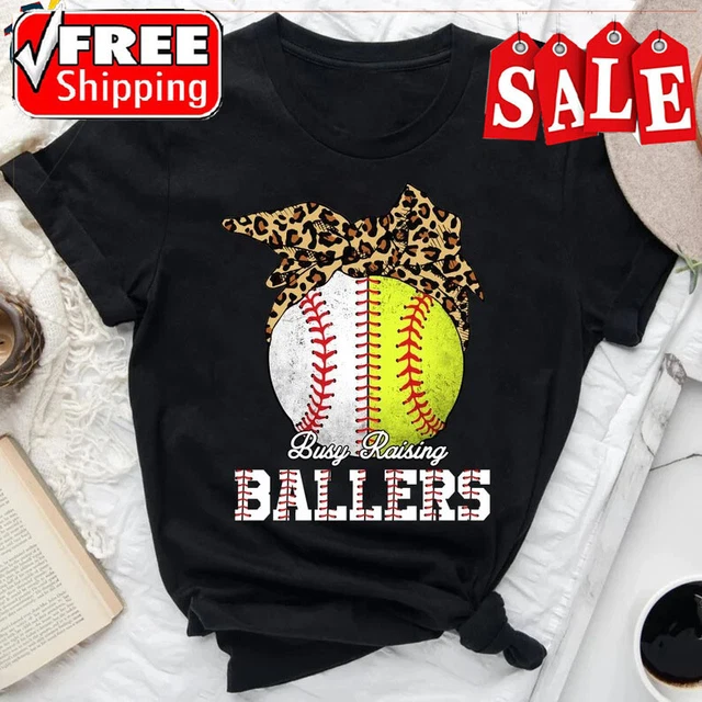 Busy Raising Ballers, Softball Mom Shirt, Softball Mama Shirt, Softball Lover Sh