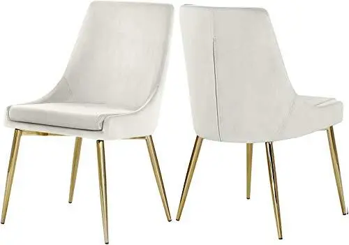 Meridian Furniture Karina Collection Modern | Contemporary Velvet Upholstered...