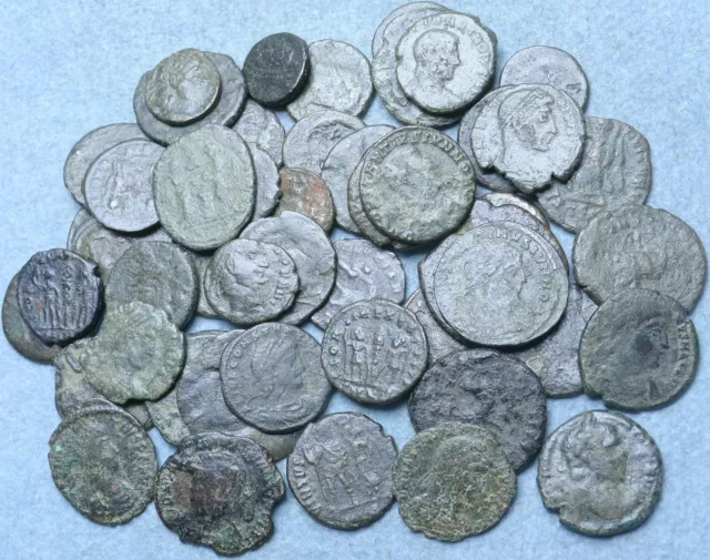 Lot Of 50 Roman Bronze Coins