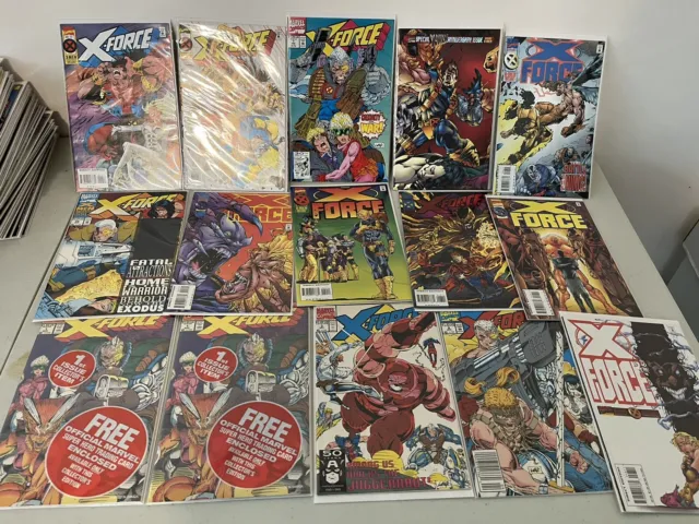 X-Force Volume 1 Lot Of 111 Marvel Comics Including Annuals And Key Issues