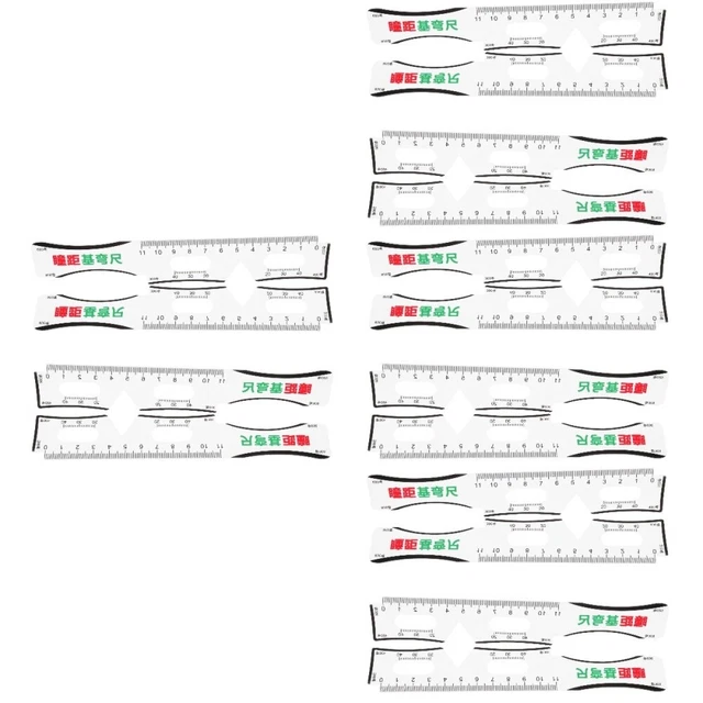 16 Pcs Pupil Distance Ruler Lightweight Pupillometer Measuring PD Ruler Pupil