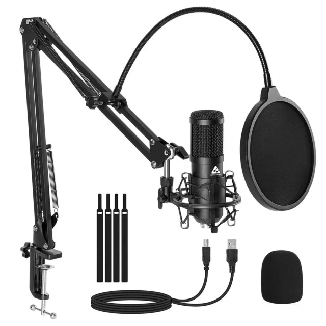 Kit de microphone dynamique USB Fifine avec bras de perche