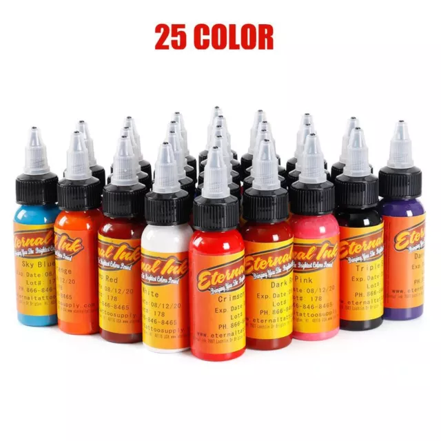 16-25Pcs  Eternal Tattoo Ink Set 50 Colors Set 1oz 30ml Pigment Tattoo Ink Set 3