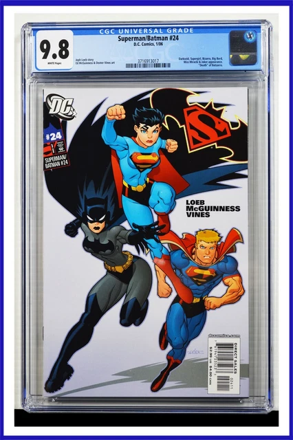 Superman Batman #24 CGC Graded 9.8 DC January 2006 White Pages Comic Book