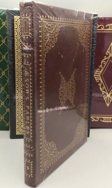 New Leather Book  Easton Press Aesop’s Fables Sealed New