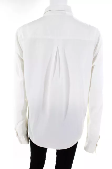 Alexander Wang Women's Long Sleeve Button Down Shirt White Size 10 3