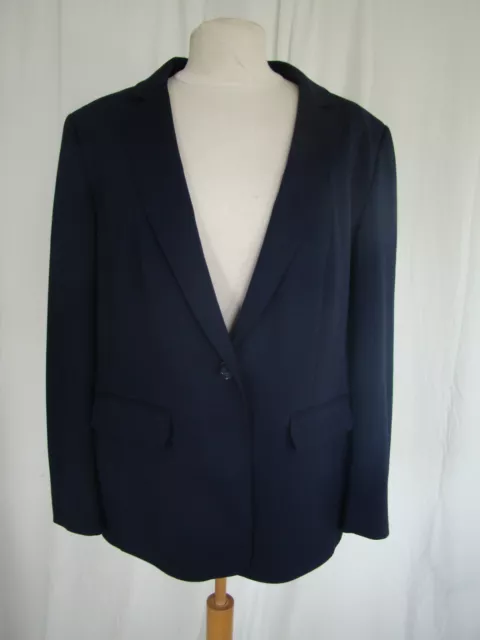 Marks & Spencer Collection Navy Blue Blazer Jacket Size 22 Bnwt