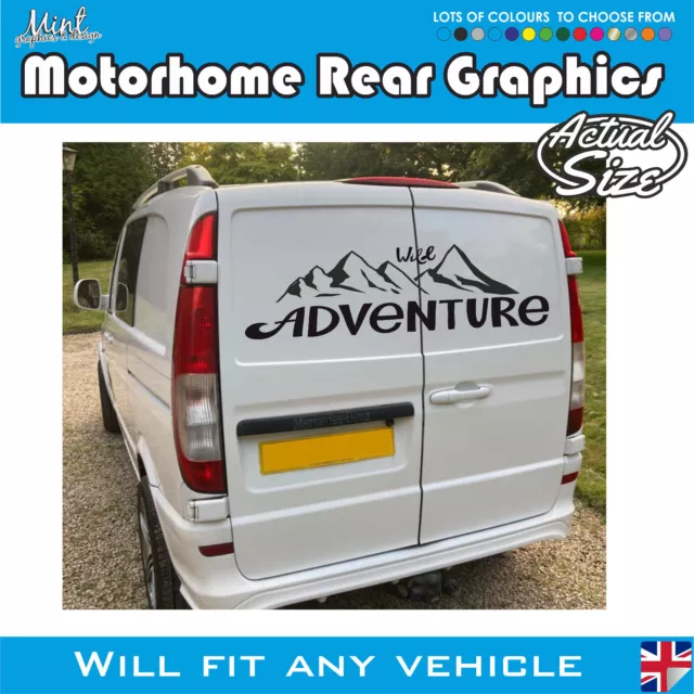 Mercedes VITO Rear Motorhome Camper Van AMG Graphics Decal Campervan  077