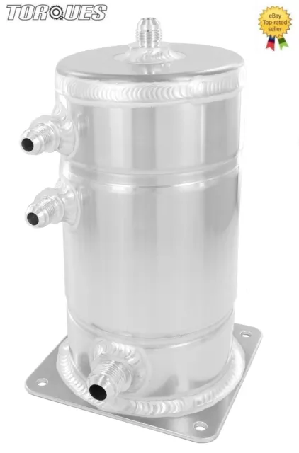 AN-6 (-6 AN) /  AN-8 (-8 AN) JIC 1.5 Litre Aluminium Alloy Fuel Swirl Pot Tank