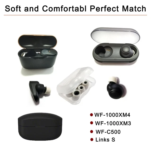 Boucles d'oreilles en mousse mémoire de haute qualité pour écouteurs Sony WF1