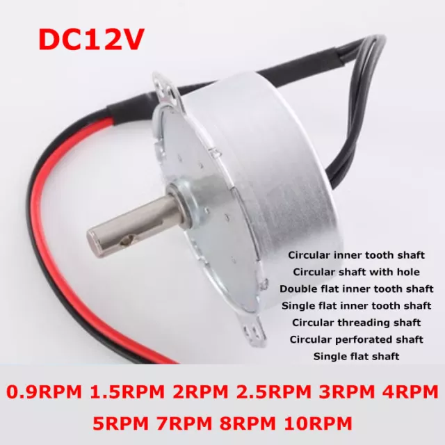 DC12V 0.9RPM-10RPM TYC50 Permanent Magnet Synchronous Motor For Small Household