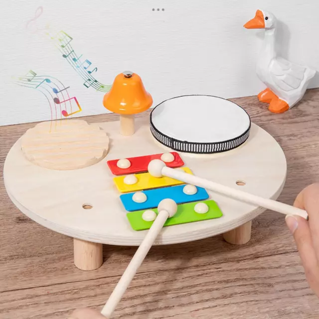 Batteria per bambini, Giocattolo musicale per bambini Xilofono in legno Abilità