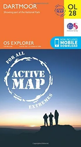 OS Explorer ACTIVE OL28 Dartmoor (OS Explorer Map  by Ordnance Survey 0319469468