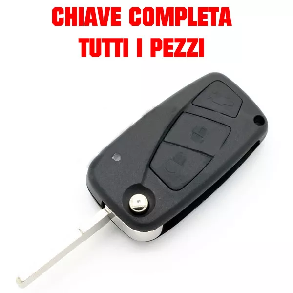 GUSCIO CHIAVE TASTI 3 COVER COMPATIBILE CON FIAT PANDA DUCATO PUNTO GRANDE BRAVm