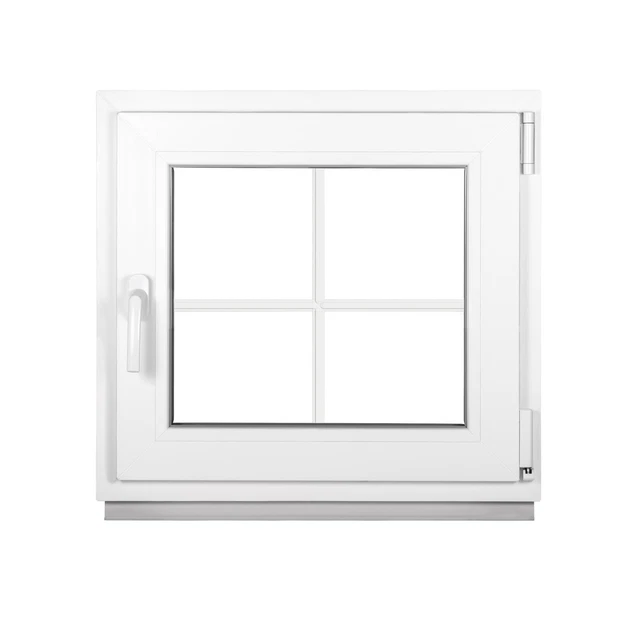 Ventana Plástico Plástica Con Refuerzos 2 Compartimento Dreh-Kipp Blanco Premium
