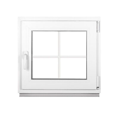 Ventana plástico plástico ventana con montantes 2 compartimentos giratorio blanco Premium