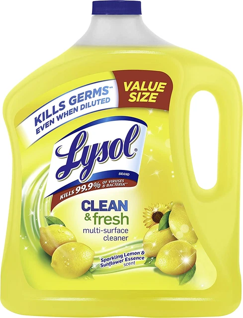 Lysol Multi Surface Cleaner Sparkling Lemon and Sunflower Essence, 90 Fl Oz