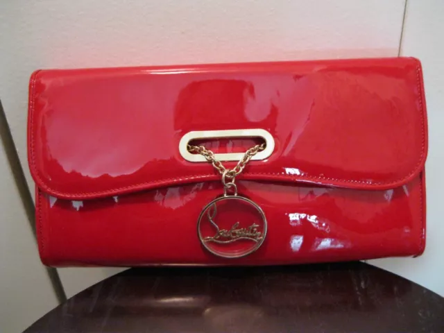 Christian Louboutin Riviera Patent Leather Clutch - New With Tags