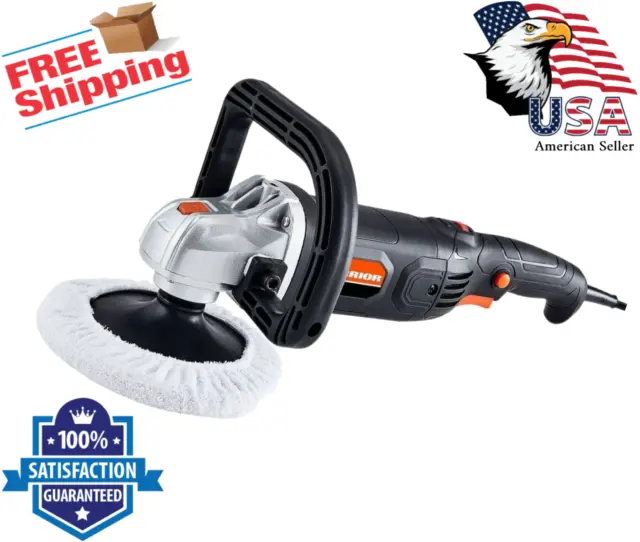 WEN 10 Amp 7 in. Variable Speed Polisher with Digital Readout 948
