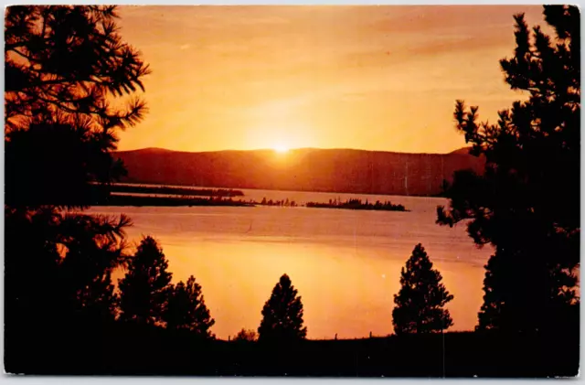 Hermosa postal SD escénica SD de colección Black Hills pintoresca puesta de sol de Dakota del Sur