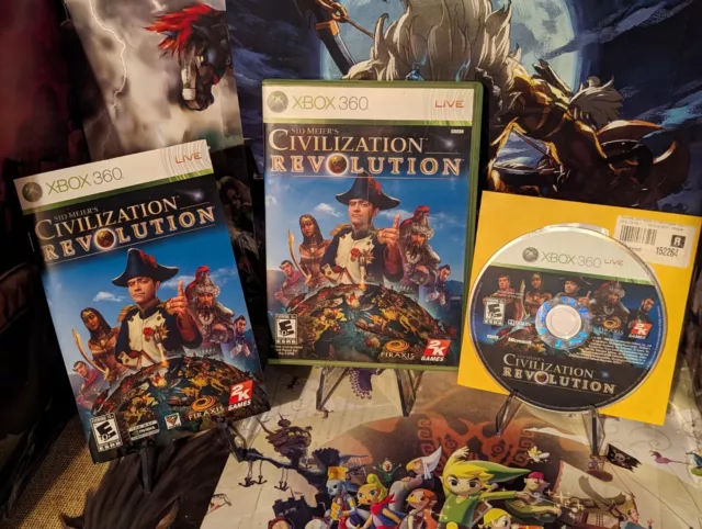 Sid Meiers Civilization Revolution (Microsoft Xbox 360, 2008) CIB Tested & Works