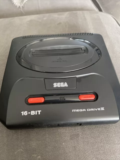 Sega Mega Drive II Console - Black With Sonic The Hedgehog