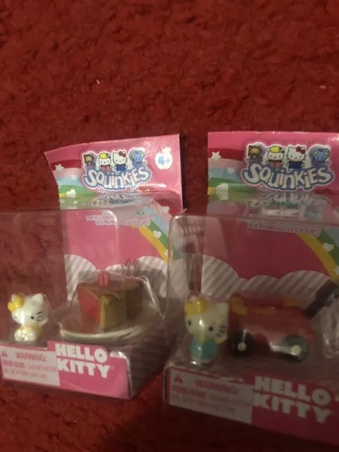 2 Unopened Blip Toys Squinkies Hello Kitty SURPRISE INSIDE Packs 2012