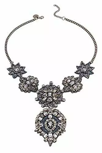 HSN Deepa By Deepa Gurnani Gray Dara 21" Beaded Necklace