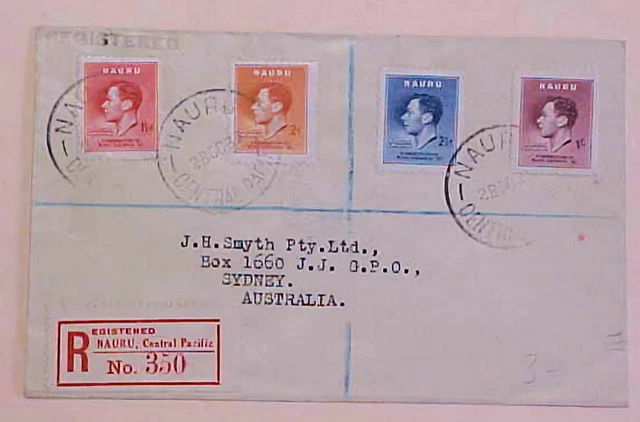 Nauru Registered  B/S Sydney Oct 1937