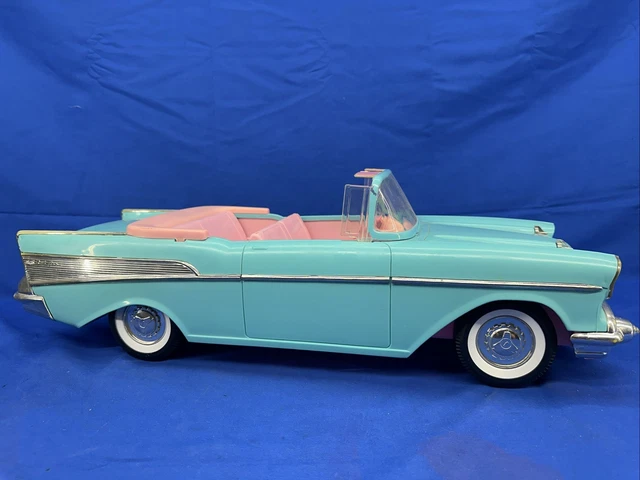 Barbie 57 Chevrolet Bleue – Voiture Miniature Mattel 1989 #3561 – Vintage