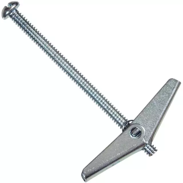 Hillman 1/8 In. Round Head 3 In. L Toggle Bolt Hollow Wall Anchor (15 Ct.) 41422