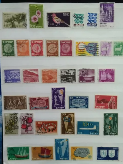 Israel Stamps Different Years Mint & Used Small Lot-ZZIAA