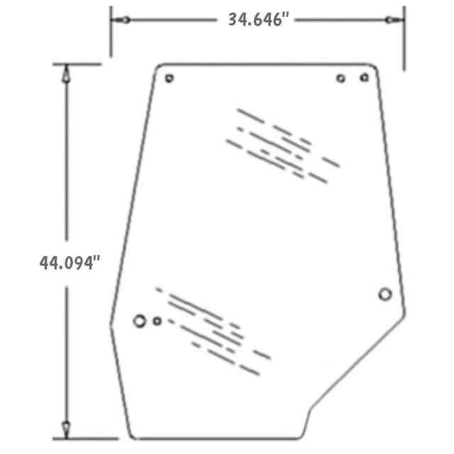 248724A1 New LH Upper Door Glass Fits Case IH Tractor 5120 5130 5140 5150 5220 +