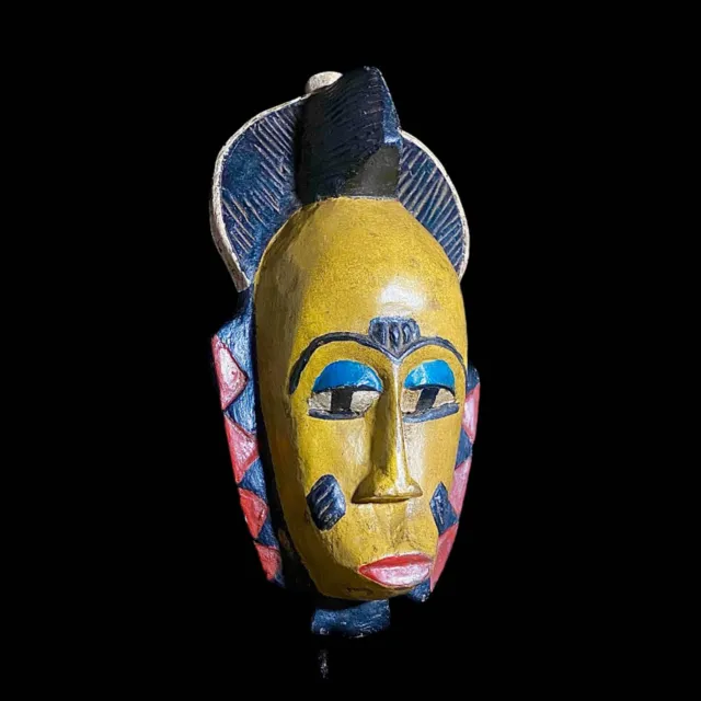 African Face Mask African Tribal Art Wooden Bete Guro face mask African Art-7926