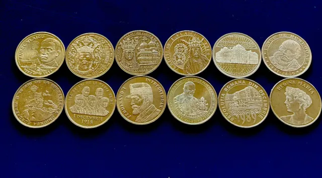 50 Bani Romania 2010 - 2019 Set 12 Münzen