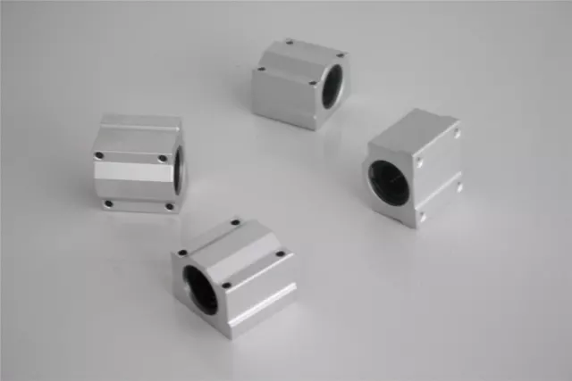 SCS16UU 16mm Linear Ball Bearing Pillow Block Linear Slides Unit for CNC 4PCS