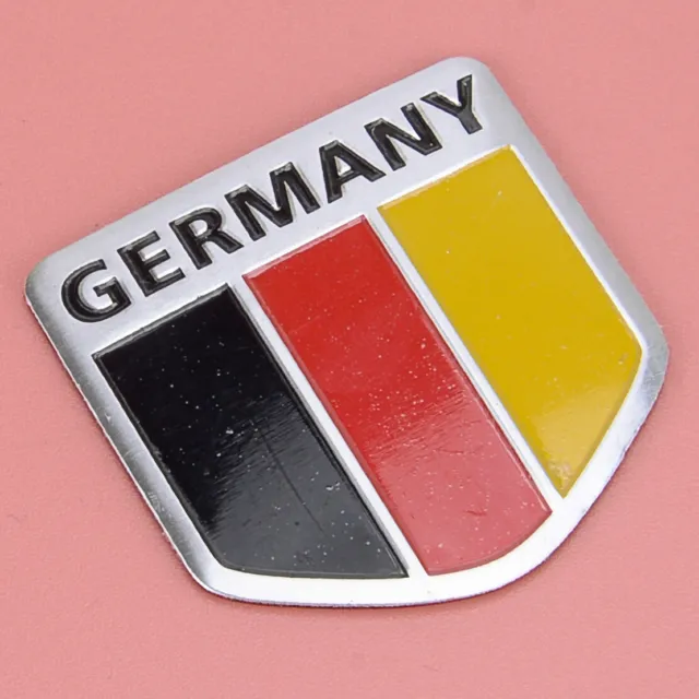 3D Aluminum Germany German Flag Car Emblem Badge Decal Sticker Fit For Audi BMW