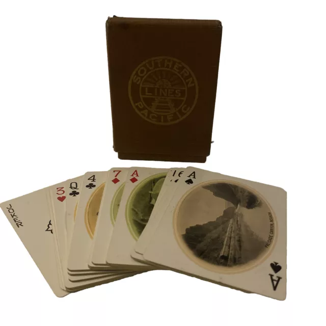 Vintage 1943 Southern Pacific Lines Souvenir Playing Cards Unused