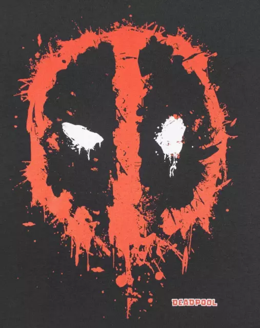 Marvel Deadpool Splat Mask Logo Women's T-Shirt 2