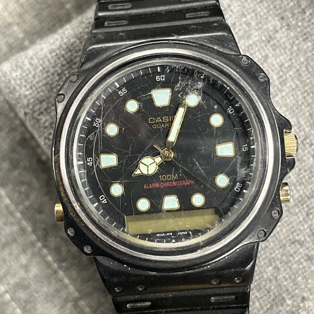 CASIO DIGITAL ANALOG Mode 358 AQ100W Quartz Mens Watch NOT WORKING